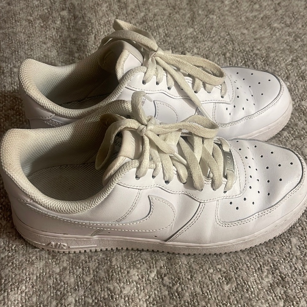 Nike Air Force Ones, in worn but well kept condition!